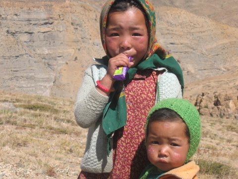Children in Langcha Village