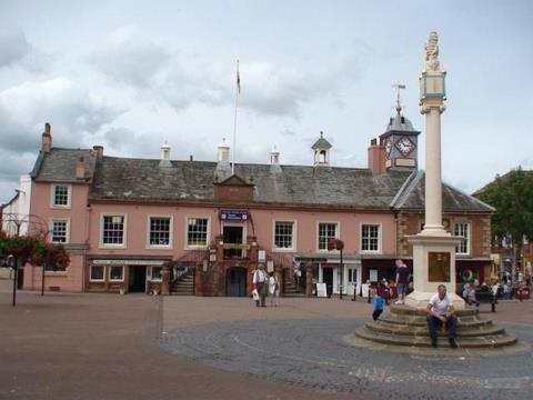 The centre of Carlisle, the northern end of the Lake District; The old Mayor’s Chambers