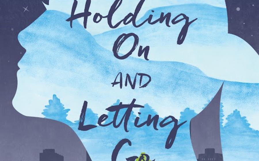 Book cover of a woman in profile against a cityscape