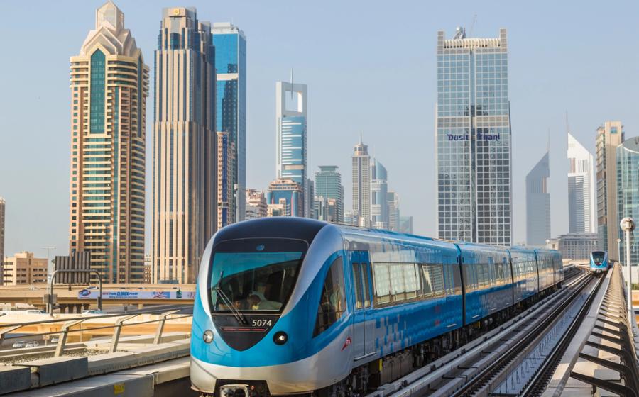 Dubai metro railway