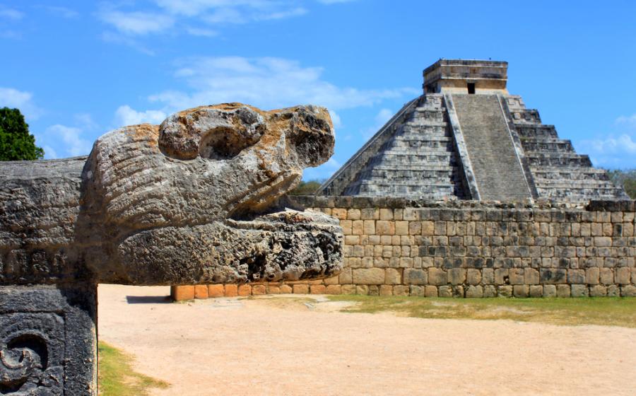 Ruins of the ancient Mayan civilization in Chichen Itza