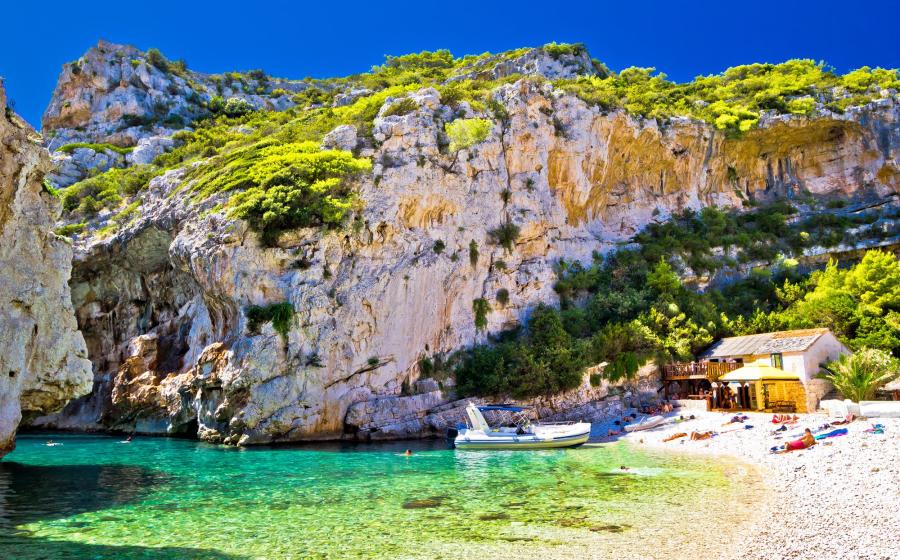 Amazing Stinva beach of Vis island