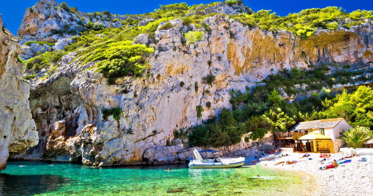 Amazing Stinva beach of Vis island 