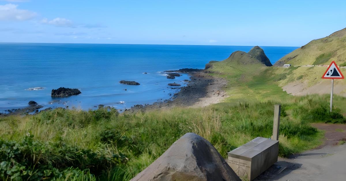 Path and bench at Giant's Causeway, Ireland
