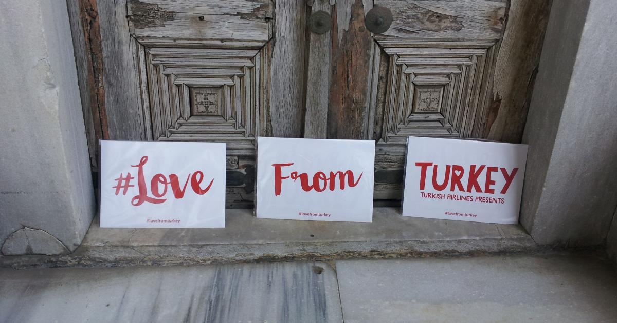 Love from Turkey signs