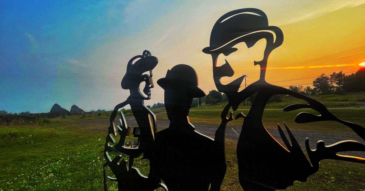 Public art at historic Quincy Mines