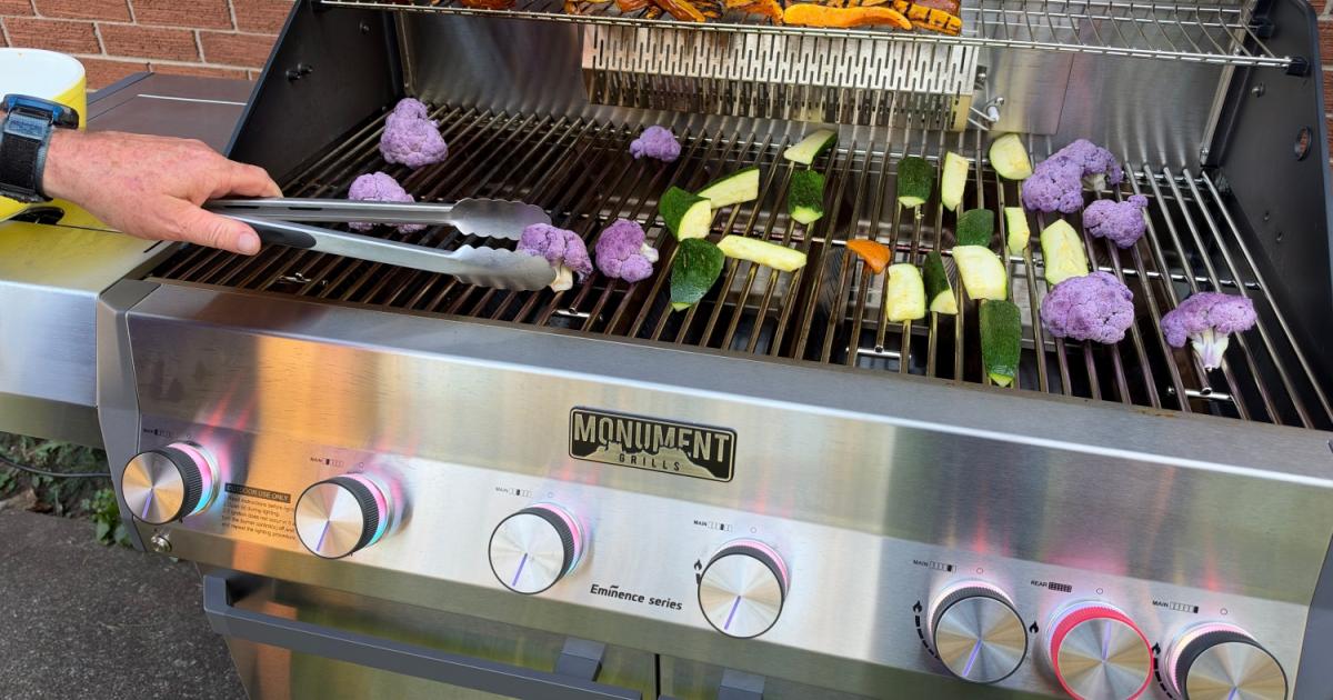 grilling vegetables