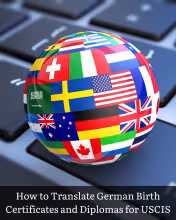 Globe of flags atop a keyboard